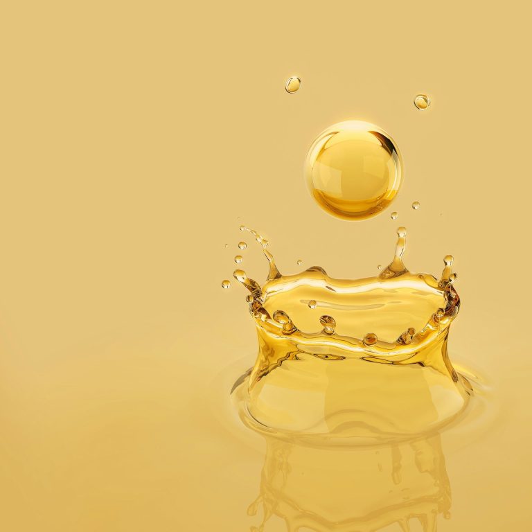 Golden wellness ingredient representing product quality